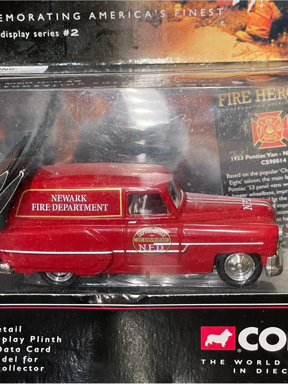 Corgi Fire Heroes Newark F.D. Pontiac Van NIB